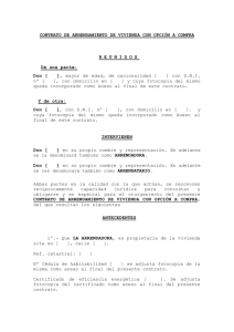 contrato de arrendamiento de vivienda con opción a compra