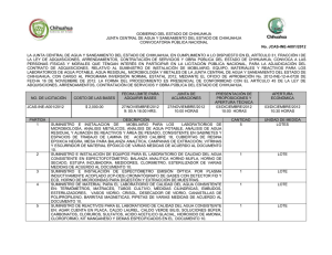 No. JCAS-INE-A001/2012 - Gobierno del Estado de Chihuahua