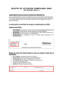 BOLETIN DE ACTUACION DOMICILIARIA (BAD)