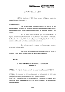 Régimen Académico Rectificación Resoluc. 1480