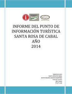 INFORME PIT – Año 2014 (1) - Cámara de Comercio de Santa Rosa