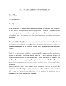 Acta Notarial de Detencion Domiciliaria