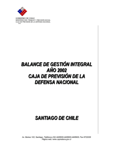 BALANCE DE GESTION INTEGRAL 2000