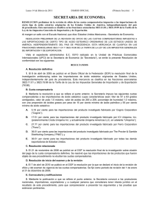resolución preliminar de la revisión de oficio de las cuotas