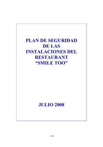 modelo de plan de seguridad para restaurante