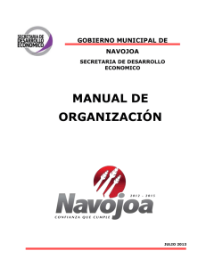 Manual de Organización - H. Ayuntamiento de Navojoa