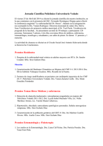 Jornada Científica Policlínico Universitario Vedado 2014.