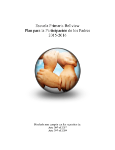 Escuela Primaria Bellview Plan para la Participación de los Padres