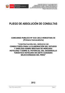 CONCURSO PUBLICO Nº 010-2012