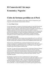 CICLOS DE FORTUNA PERDIDOS -PERU