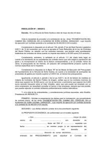 RESOLUCIÓN Nº.- 369/2012  Decreto.- las  obras “PAVIMENTACIÓN DEL