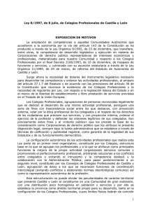 Ley de Colegios Profesionales de Castilla y León