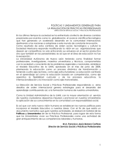 practicas profesionales - Universidad Autónoma de Nuevo León