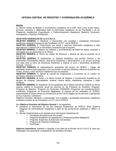 OFICINA CENTRAL DE REGISTRO Y COORDINACIÓN ACADÉMICA
