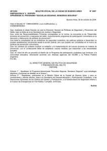 28/12/04  BOLETIN OFICIAL DE LA CIUDAD DE BUENOS AIRES   ... DISPOSICIÓN N° 6 - DGPSPD