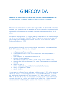 GINECOVIDA UNIDAD DE PATOLOGIA CERVICAL Y