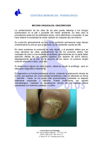 Micosis de las uñas - Centro Podológico Boros