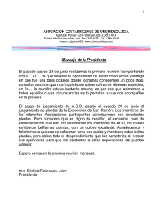 Carta mensual, Julio 2005 - Asociación Costarricense de