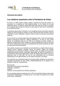 Mensaje a medicos sobre gripe 4-05