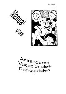 3.- Manual para animadores vocacionales parroquiales