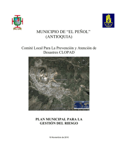 PMGR El Peniol - Centro de documentación e información de