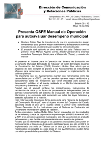Presenta OSFE Manual para autoevaluar desempeño municipal