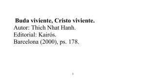 Buda viviente, Cristo viviente. Autor: Thich Nhat Hanh. Editorial: Kairós.