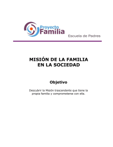 21. Misión de la familia en la sociedad