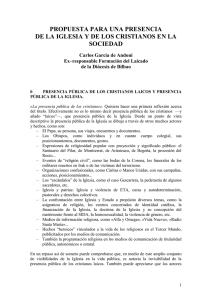 propuesta para una presencia - Diócesis de Teruel y Albarracín