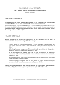 Subsidio litúrgico - Diócesis de Huesca