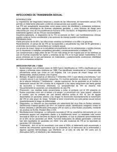 INFECCIONES DE TRANSMISIÓN SEXUAL INTRODUCCIÓN La