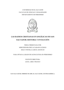 LAS RADIOS CRISTIANAS EVANGÉLICAS DE SAN SALVADOR: HISTORIA Y EVOLUCIÓN