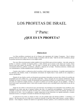 Sicre.Profetas