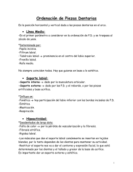 Tallado de dientes en cubos de cera