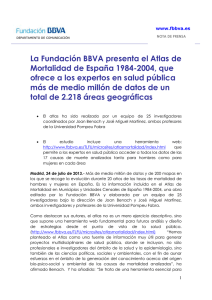 La Fundación BBVA presenta el Atlas de