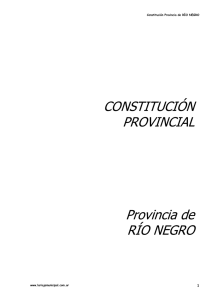 CONSTITUCIÓN PROVINCIAL  Provincia de