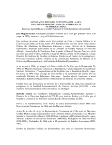 José Miguel Insulza fue elegido Secretario General de la OEA por
