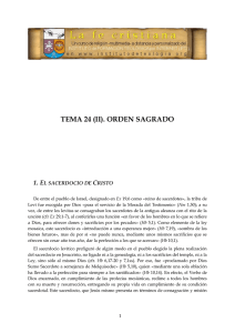TEMA 24 (II) ORDEN SAGRADO