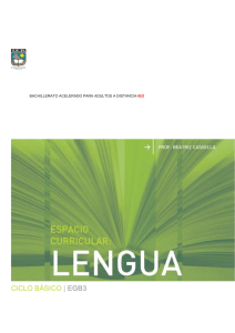 lengua i - IED | Bachillerato para Adultos