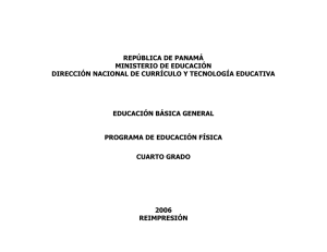 PROGRAMA DE EDUCACIÓN FÍSICA