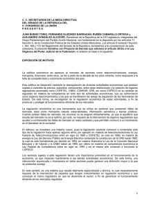 C. C. SECRETARIOS DE LA MESA DIRECTIVA DEL SENADO DE