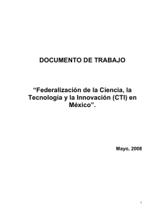 Resumen del documento sobre federalización de