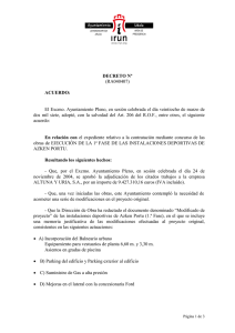 Acuerdo plenario de 28.03.07. Punto 8 del Orden del Día Proyecto