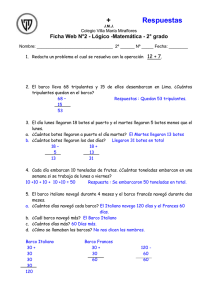 +  Respuestas Ficha Web N°2 - Lógico -Matemática - 2° grado