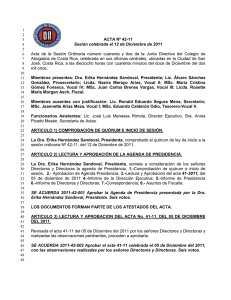 Acta Nº 42 - Colegio de Abogados y Abogadas de Costa Rica