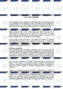 Presentación del Sistema Jurídico de la República de El Salvador