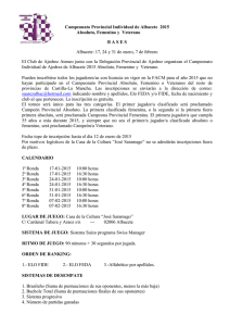 Campeonato Provincial Individual de Albacete 2015
