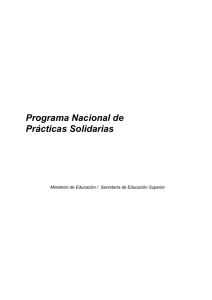 Programa nacional de prácticas solidarias