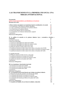 LAS TRANSICIONES EN LA PRIMERA INFANCIA: UNA MIRADA