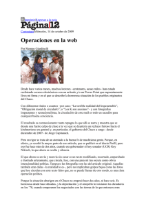 Operaciones en la web